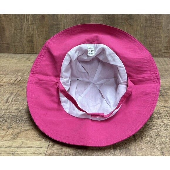 Jumping Beans girl size 2T-4T pink chin strap hat UPF 50 UV Protection - Picture 4 of 9